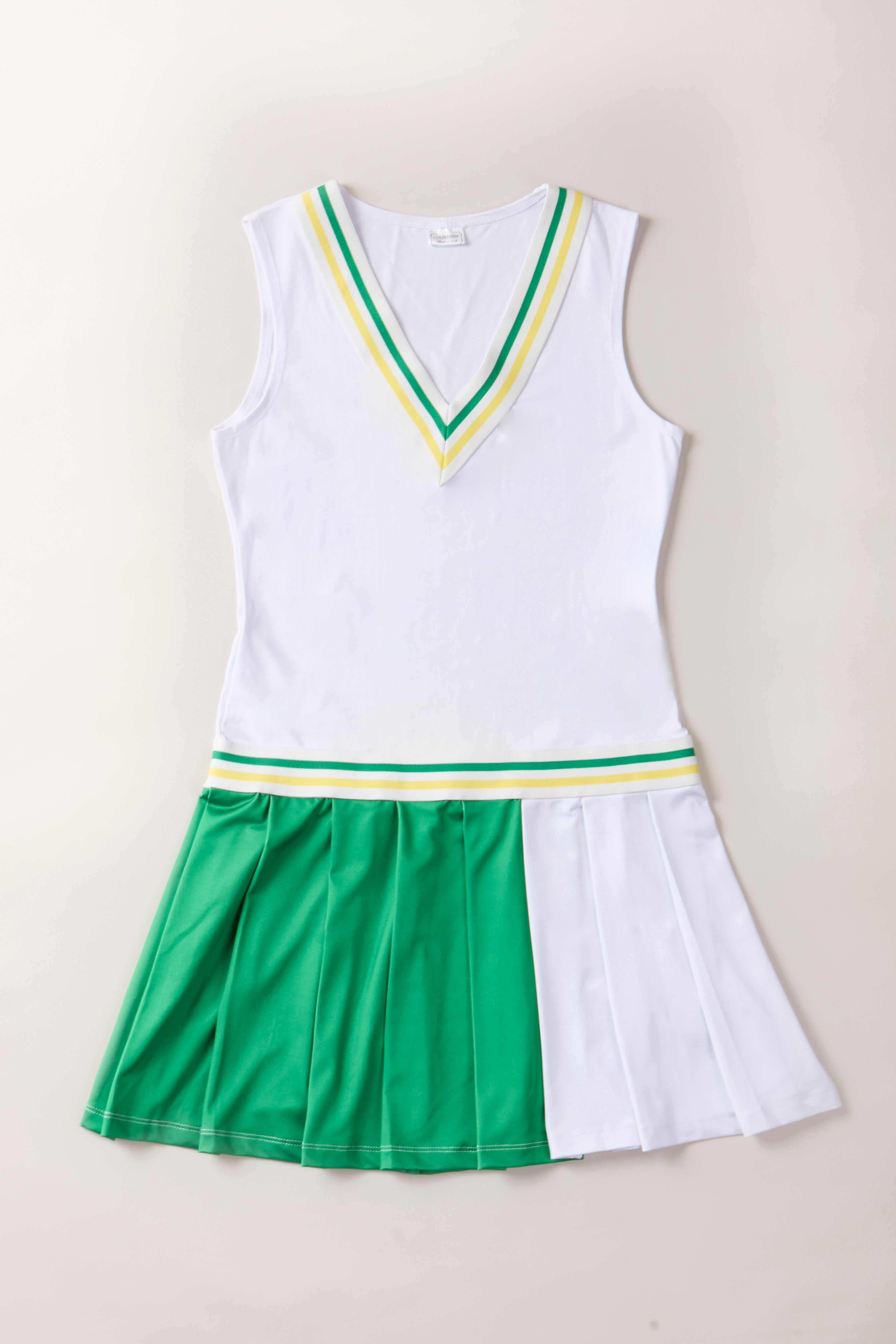 slim fit dress slacks Little Yari Tennis Dress with Pleats