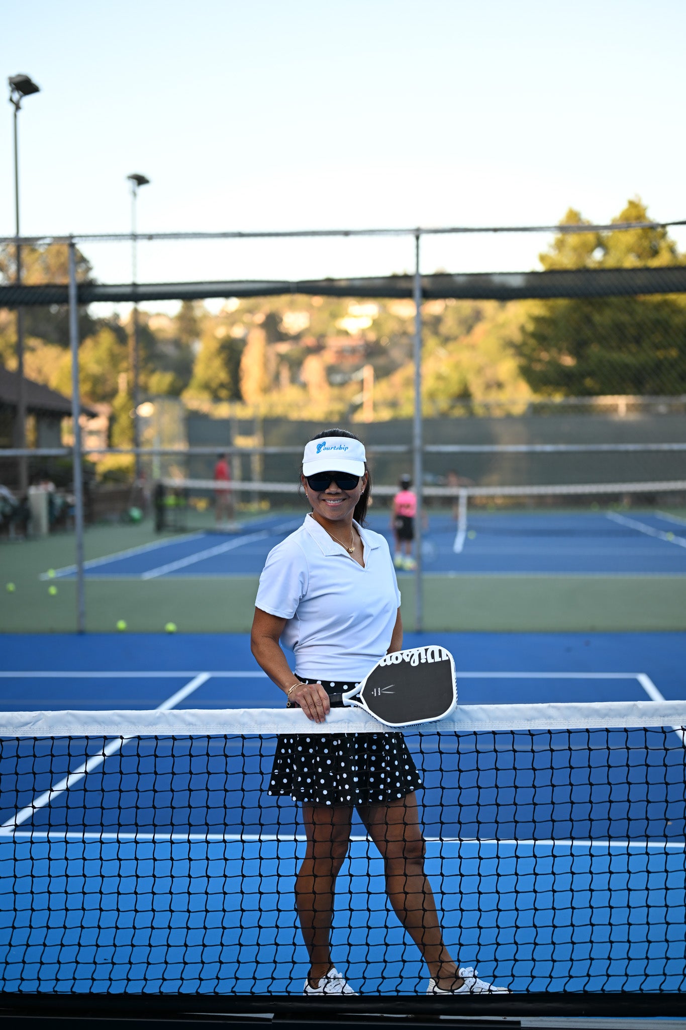 PLAYFUL YET POLISHED, THE WENDY SKIRT IS A POLKA-DOT SKORT MADE FOR THE COURSE, THE COURT, AND ALL THE MOMENTS IN BETWEEN.