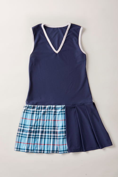 The Aggie Dress (Blue) - Courtship Marin