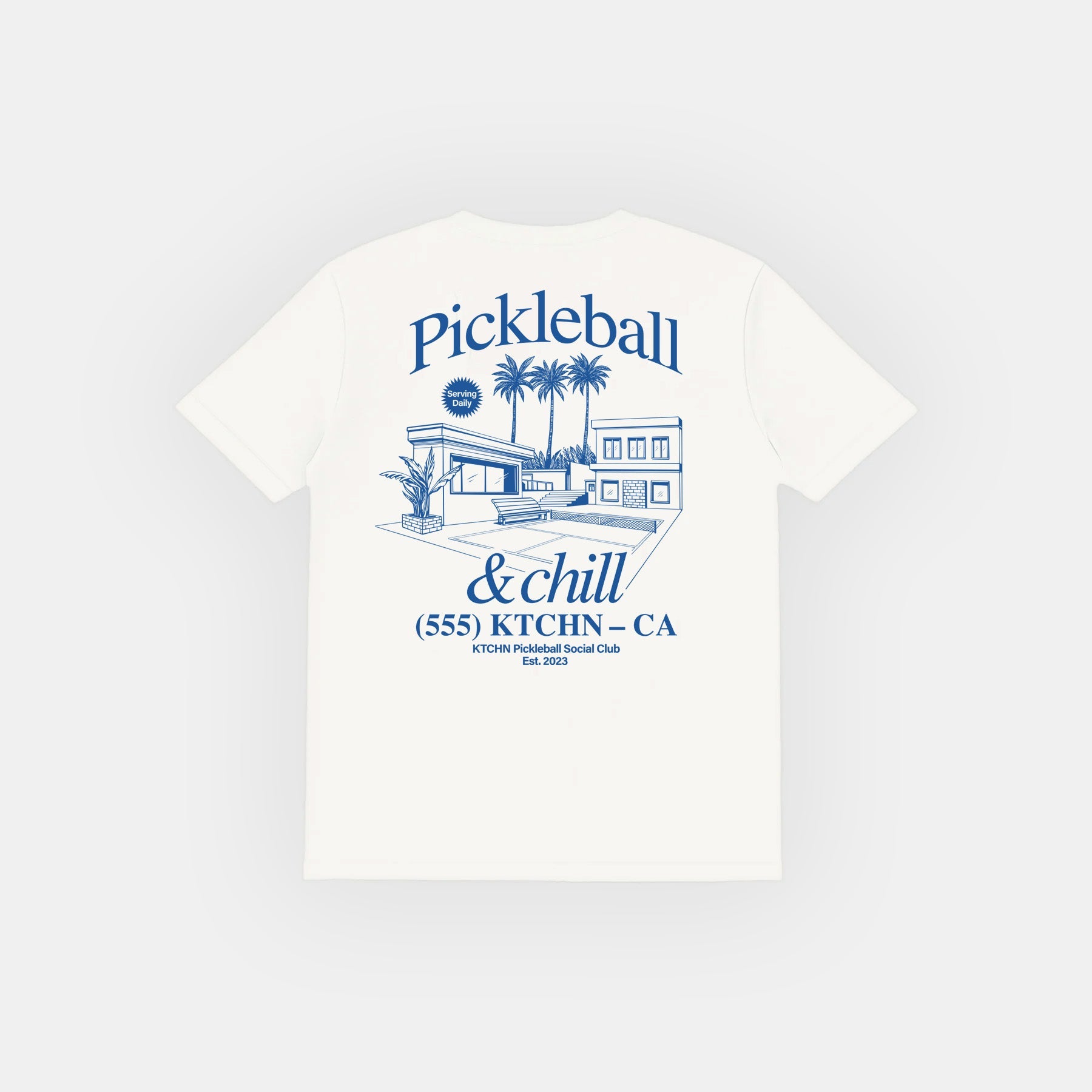 Pickleball & Chill Tee (Blue)