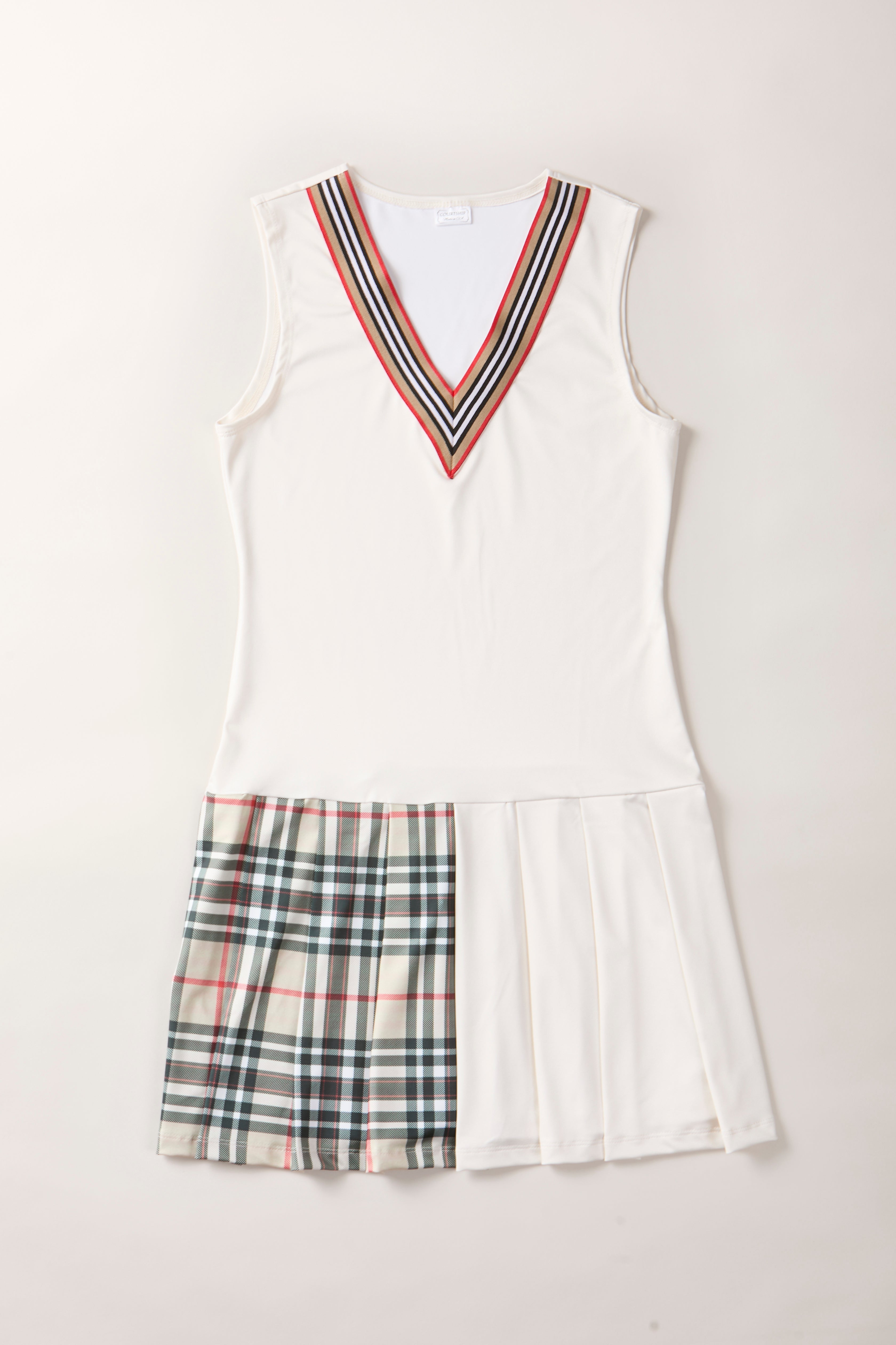 Aggie Brown Plaid Dress- Chic & Versatile Women's Fashion for on and off the Court and Grass - Courtship Marin Brown Plaid / SMALL Aggie Brown Plaid Dress- Chic & Versatile Women's Fashion for on and off the Court and Grass - Courtship Marin Brown Plaid / SMALL