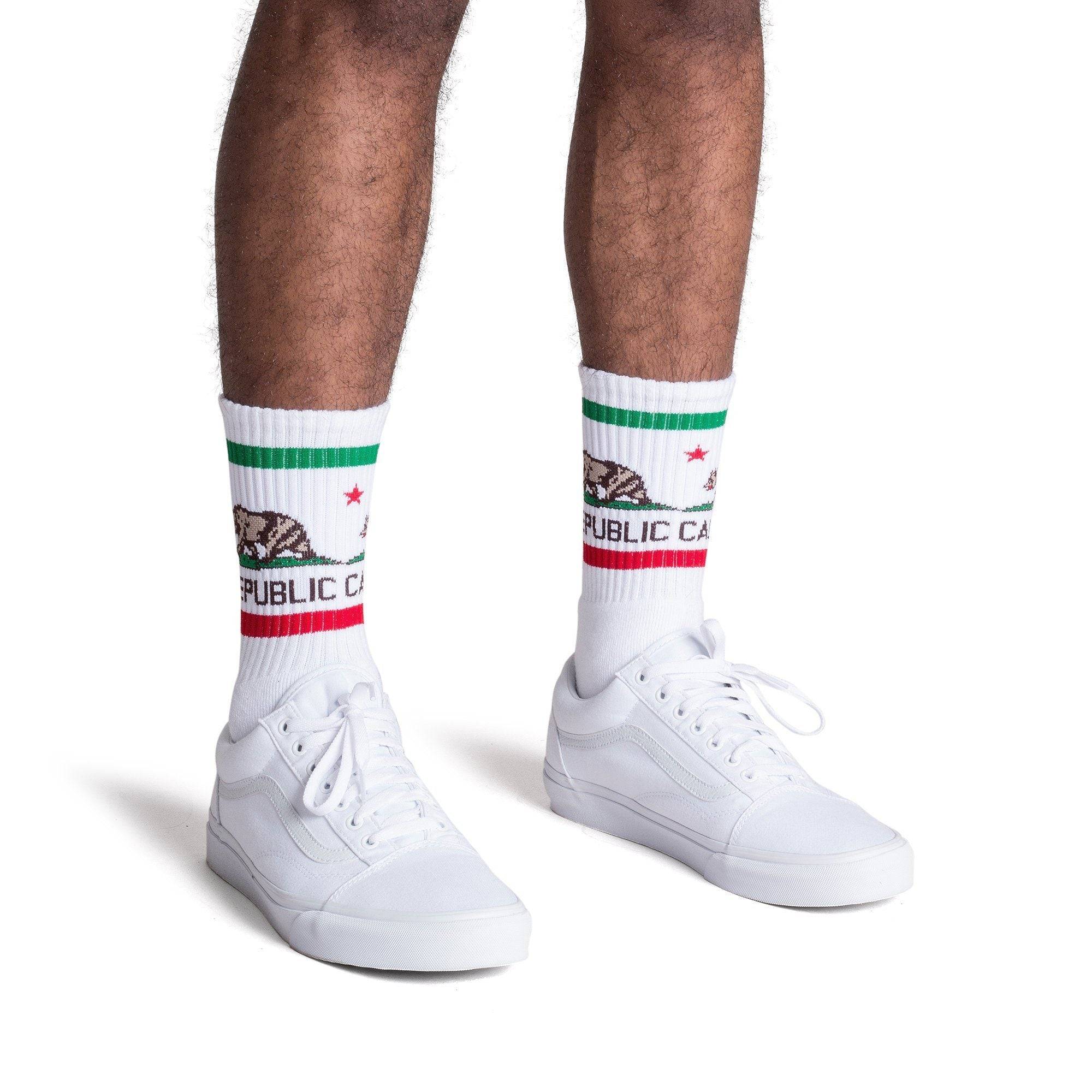 Cali Bear Socks | White