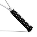 Black and white polka dot grip tape