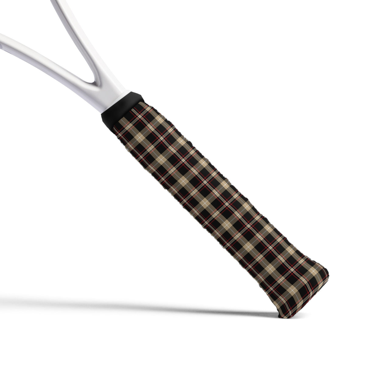 Brown plaid racquet grip tape
