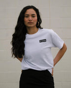 Retro Revival Pickleball Court Tee (White)
